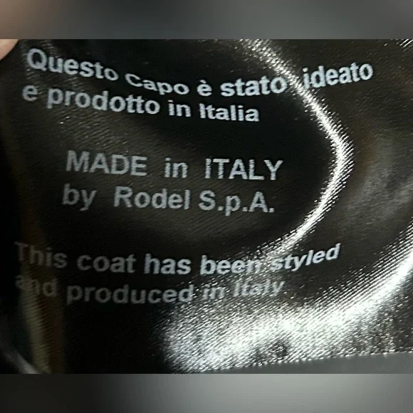 NWT! Cinzia Rocca Icons Wool/ Cashmere Coat With Stand up Collar Black size 12 - Picture 7 of 12